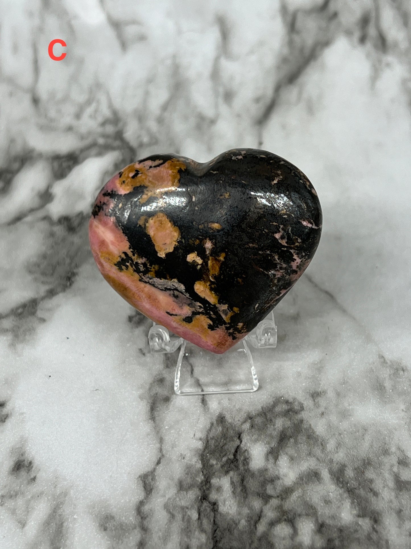 Rhodonite Heart