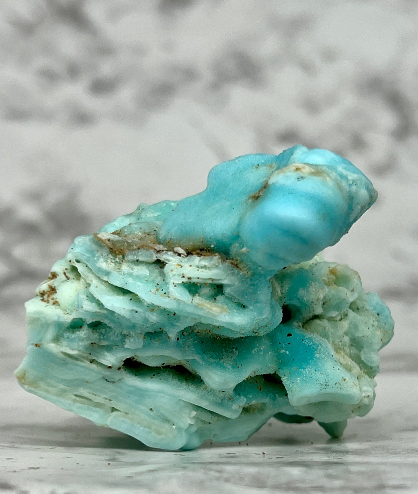 Blue Aragonite Unique Specimen