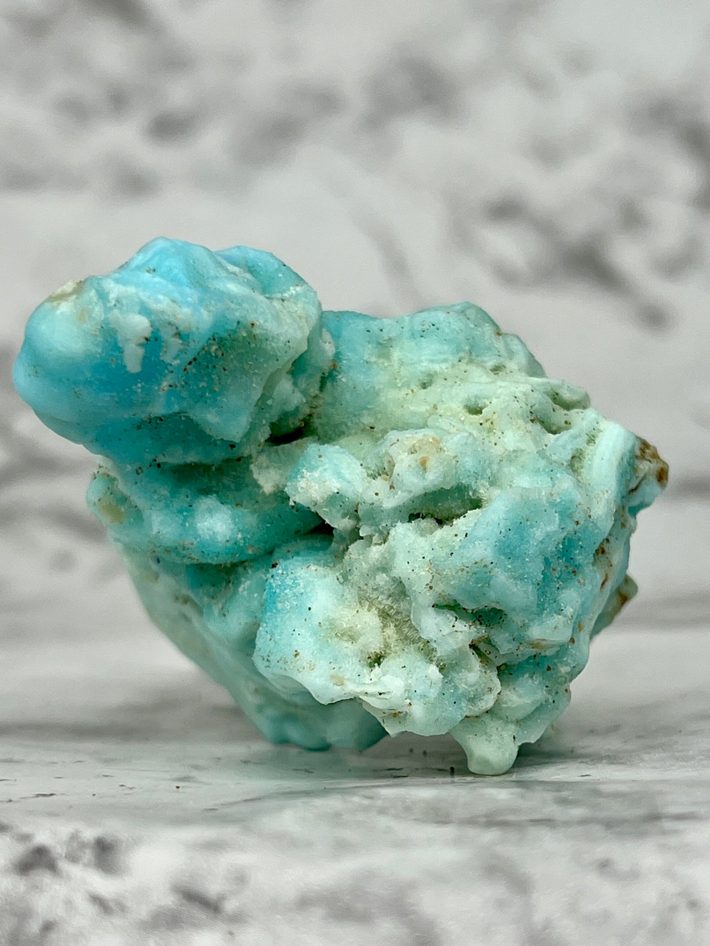 Blue Aragonite Unique Specimen