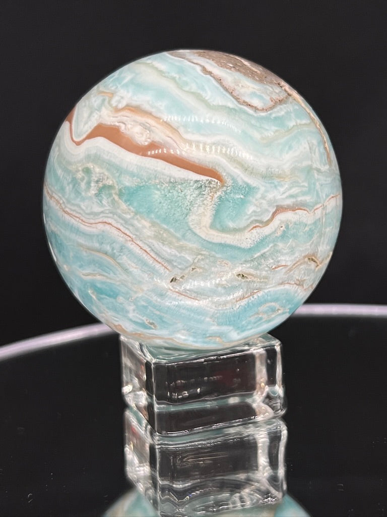 Blue Aragonite Sphere