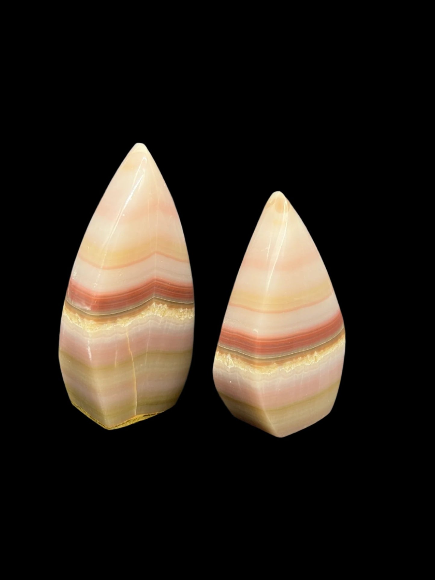 Pink Banded Onyx Freeform / Flame