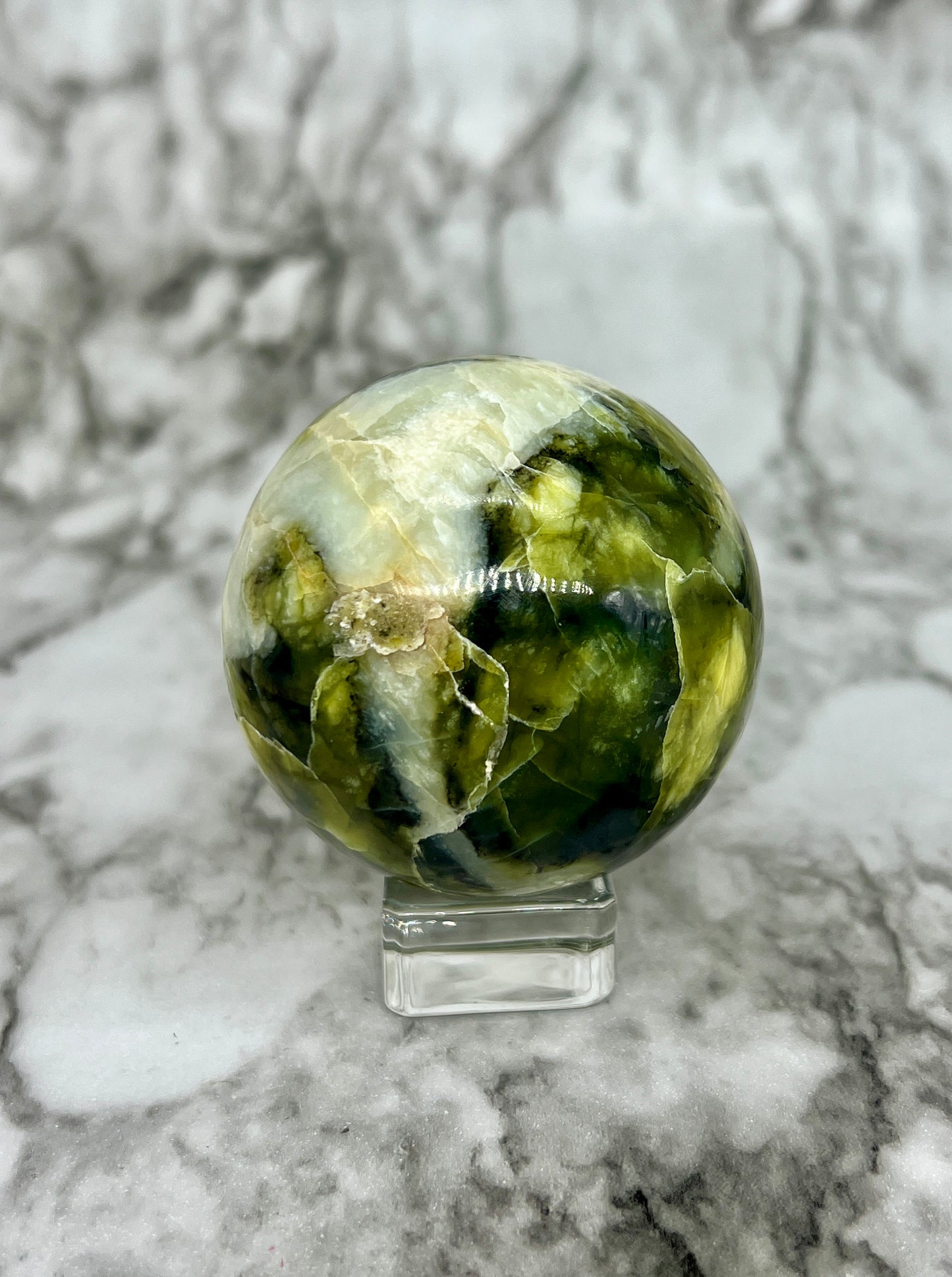 Rutile Serpentine Sphere