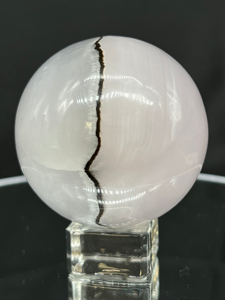 UV-Reactive Smokey-Pink Mangano Sphere