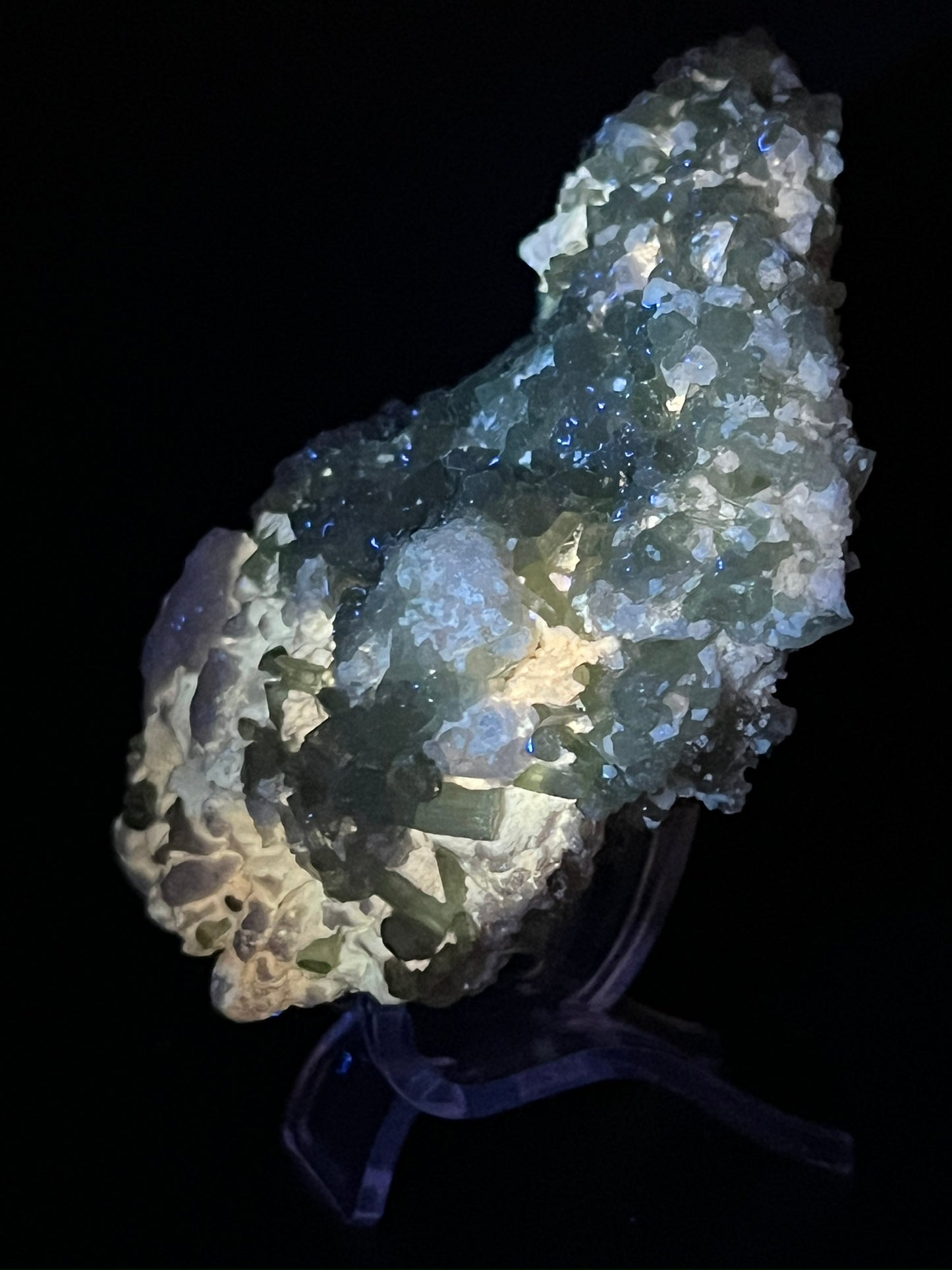 Green Tourmaline Specimen (UV Reactive)