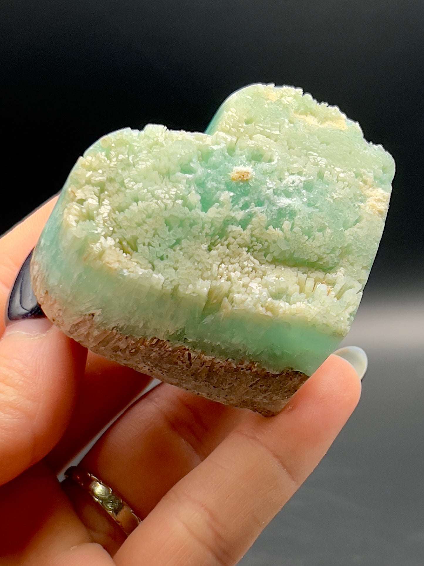 High Grade Smithsonite Heart-shaped Specimen