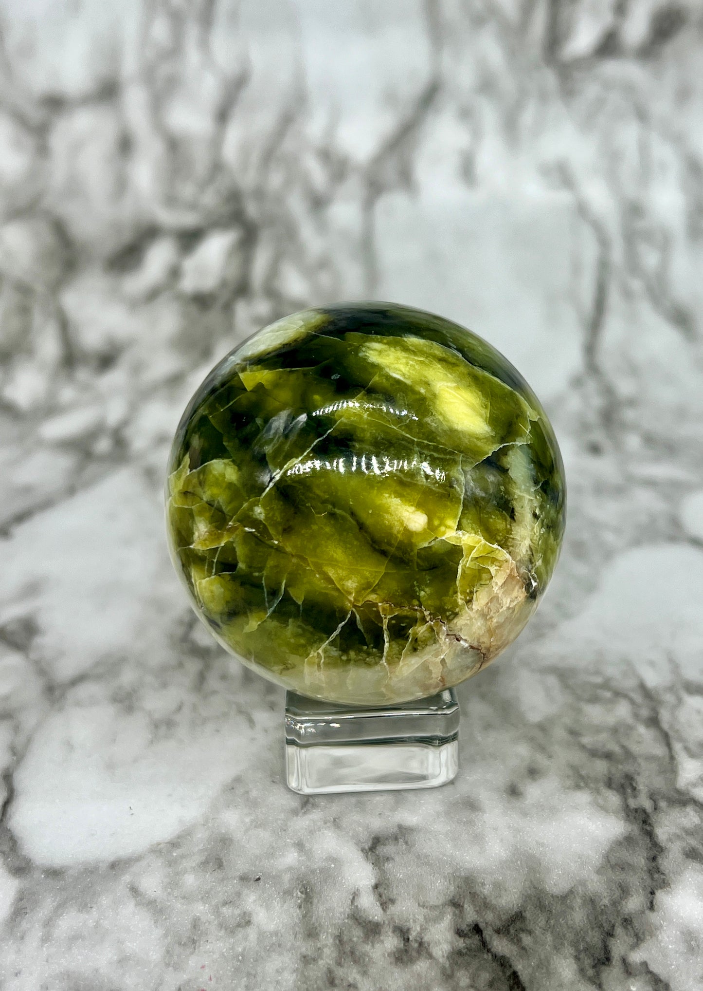 Rutile Serpentine Sphere