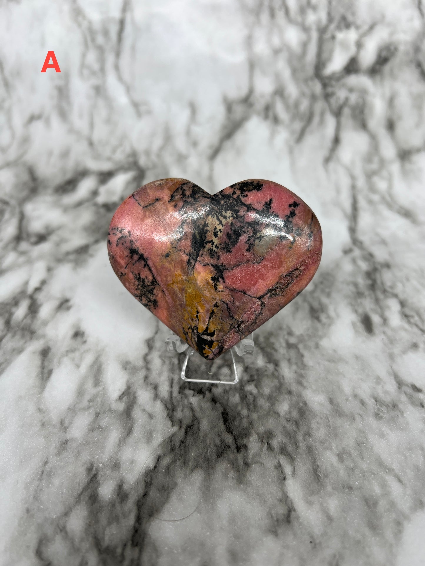 Rhodonite Heart