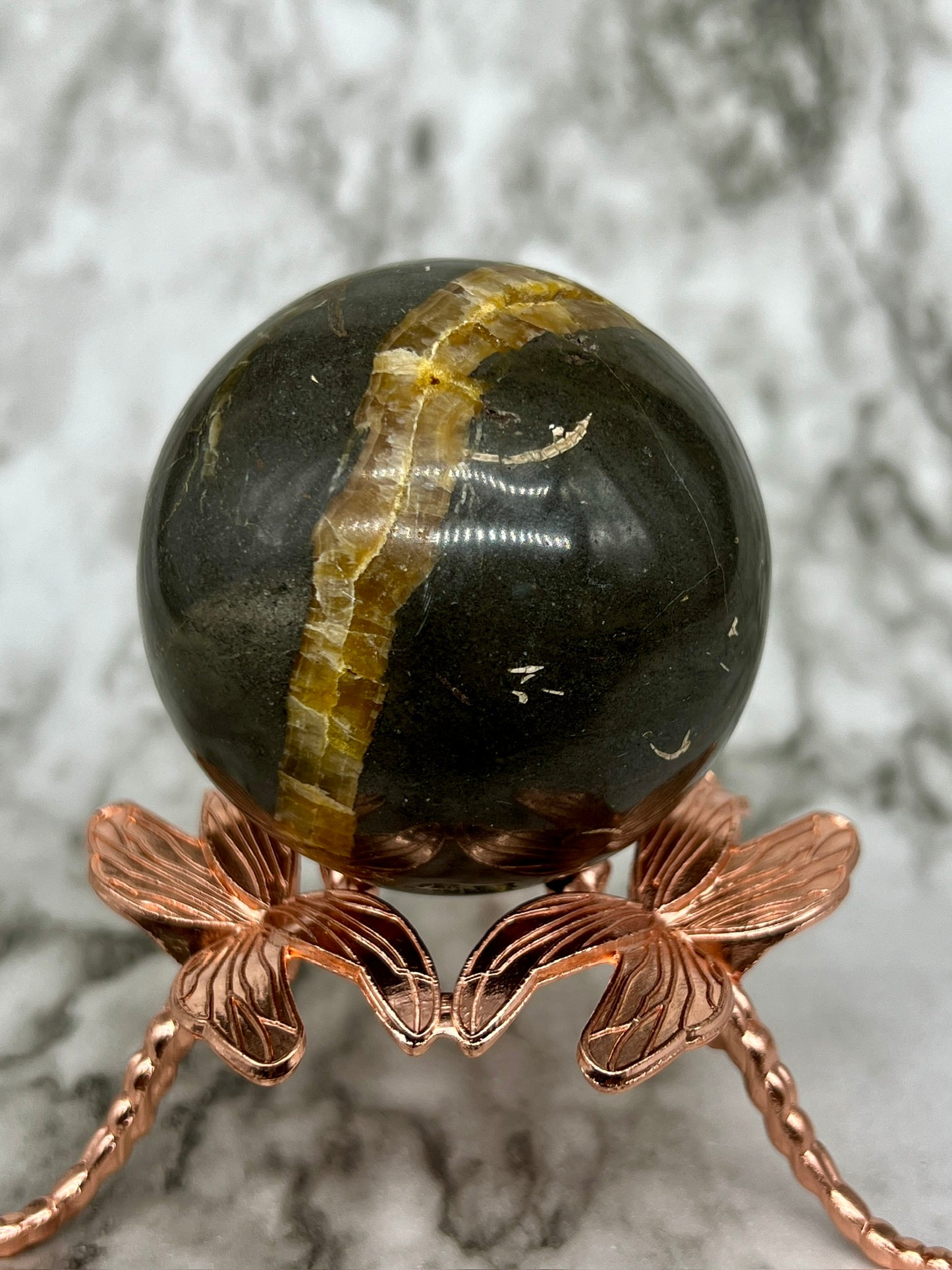 Septarian Druzy Sphere