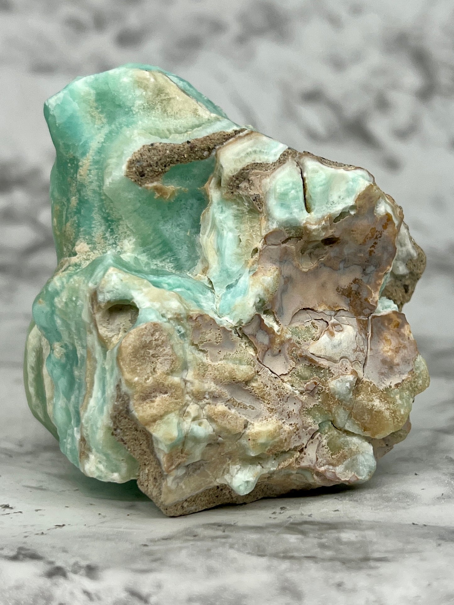 Blue Aragonite Specimen