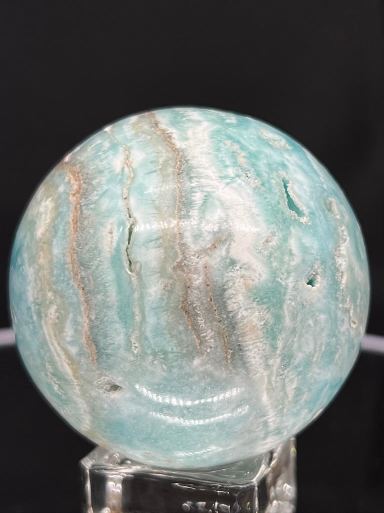 Blue Aragonite & Smithsonite Sphere