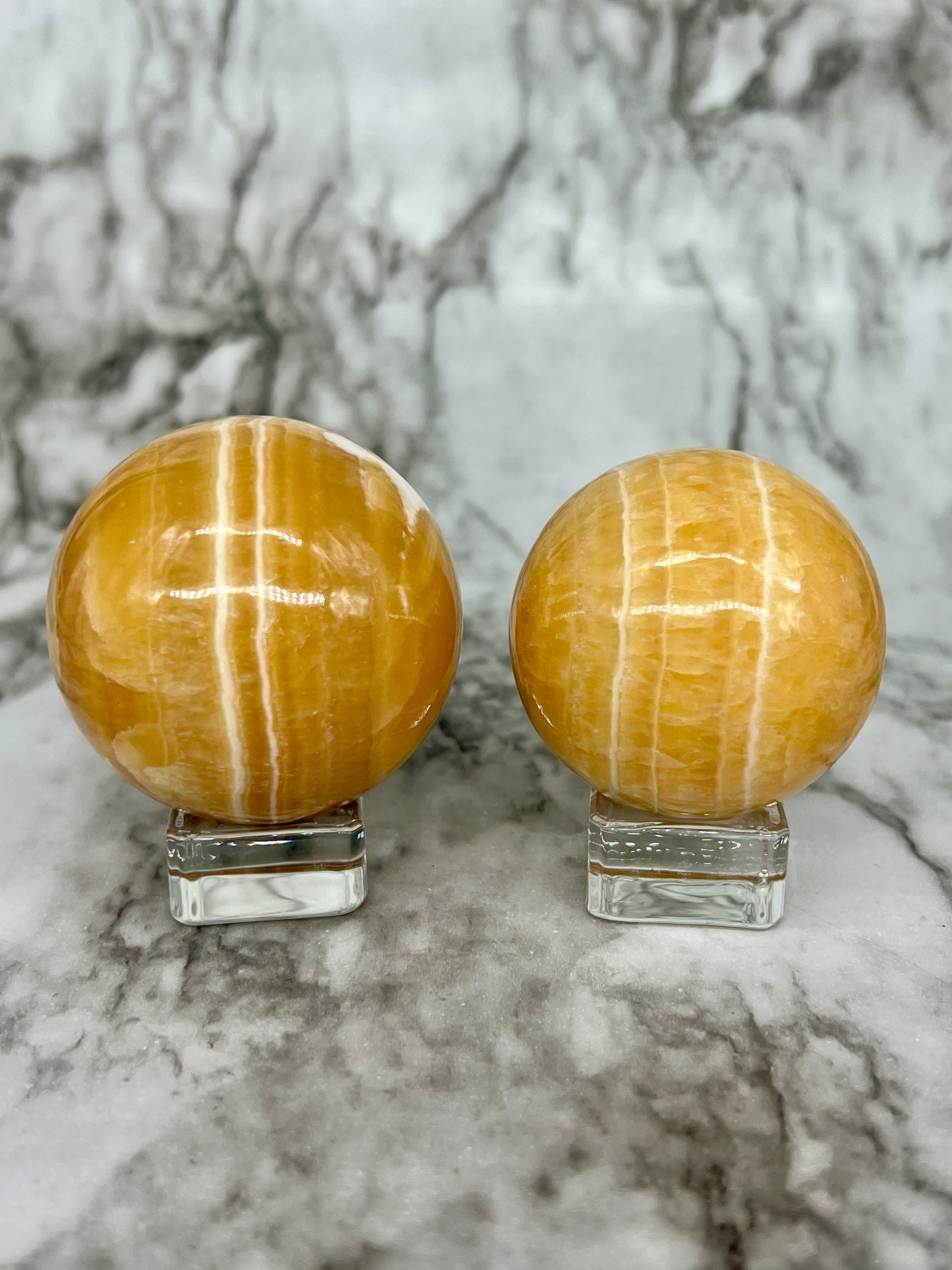 Orange Calcite Sphere