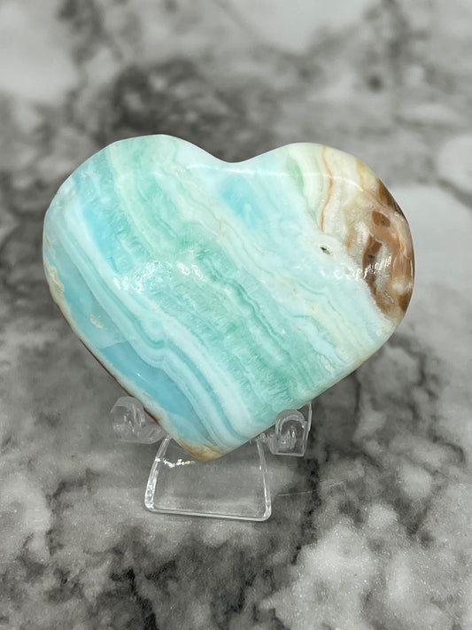 Caribbean Calcite Heart