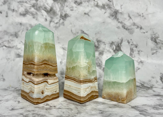 Aqua Caribbean Calcite Tower