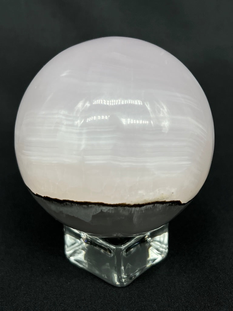 UV-Reactive Smokey-Pink Mangano Sphere