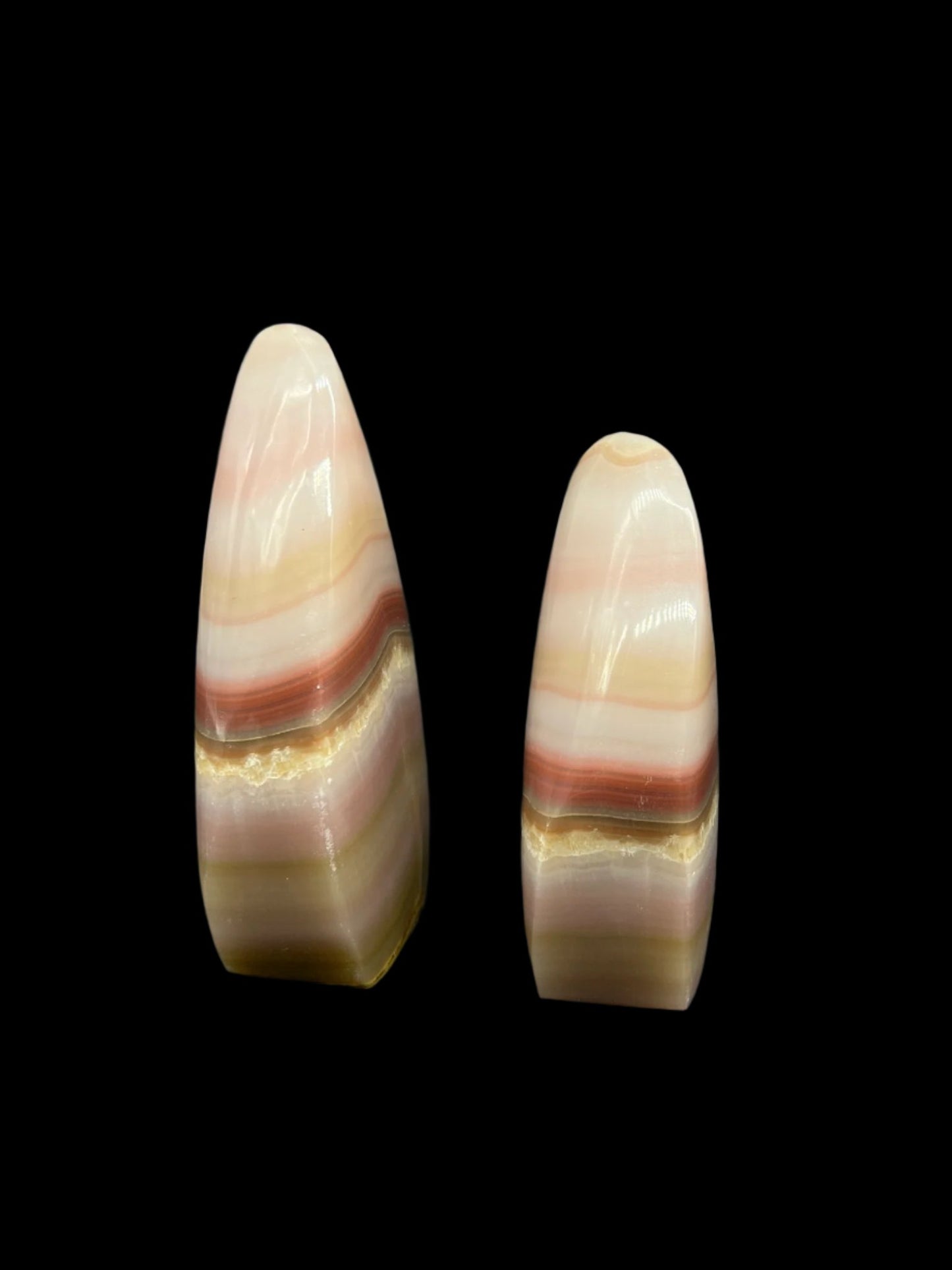 Pink Banded Onyx Freeform / Flame