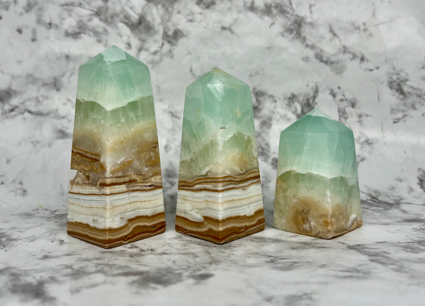 Aqua Caribbean Calcite Tower