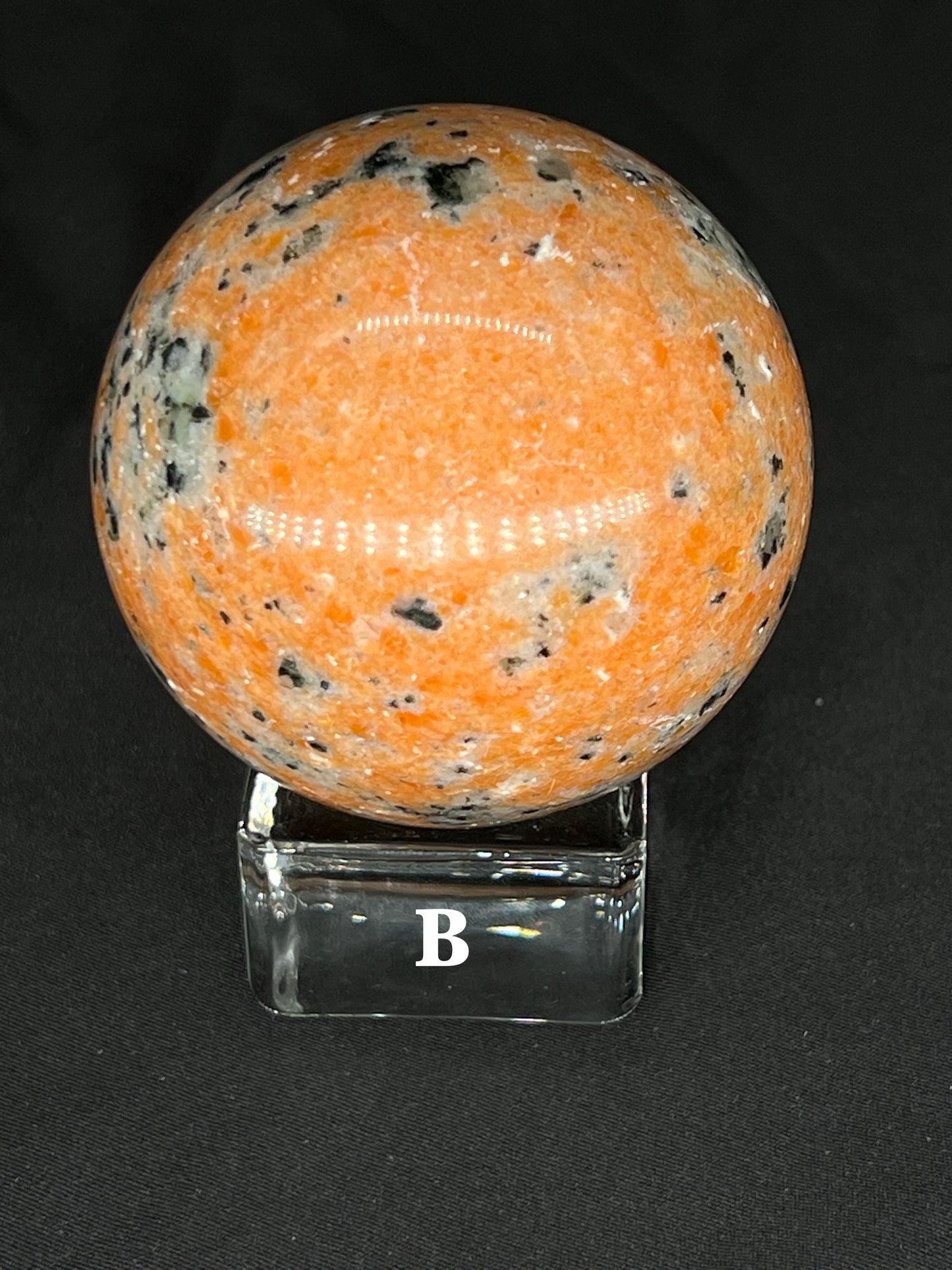 Sunstone with Apatite Sphere
