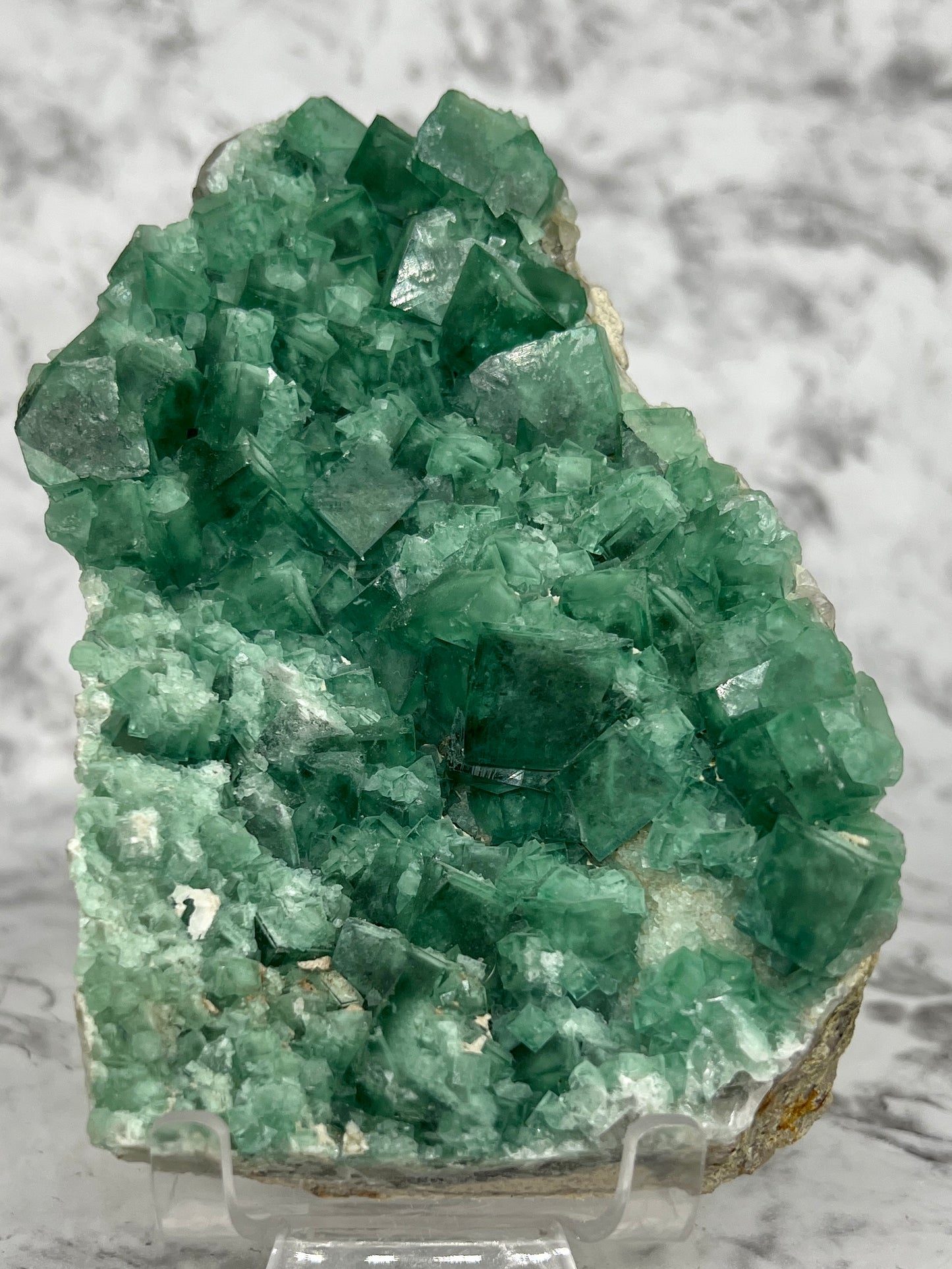 Raw Green Heliofluorite Specimen