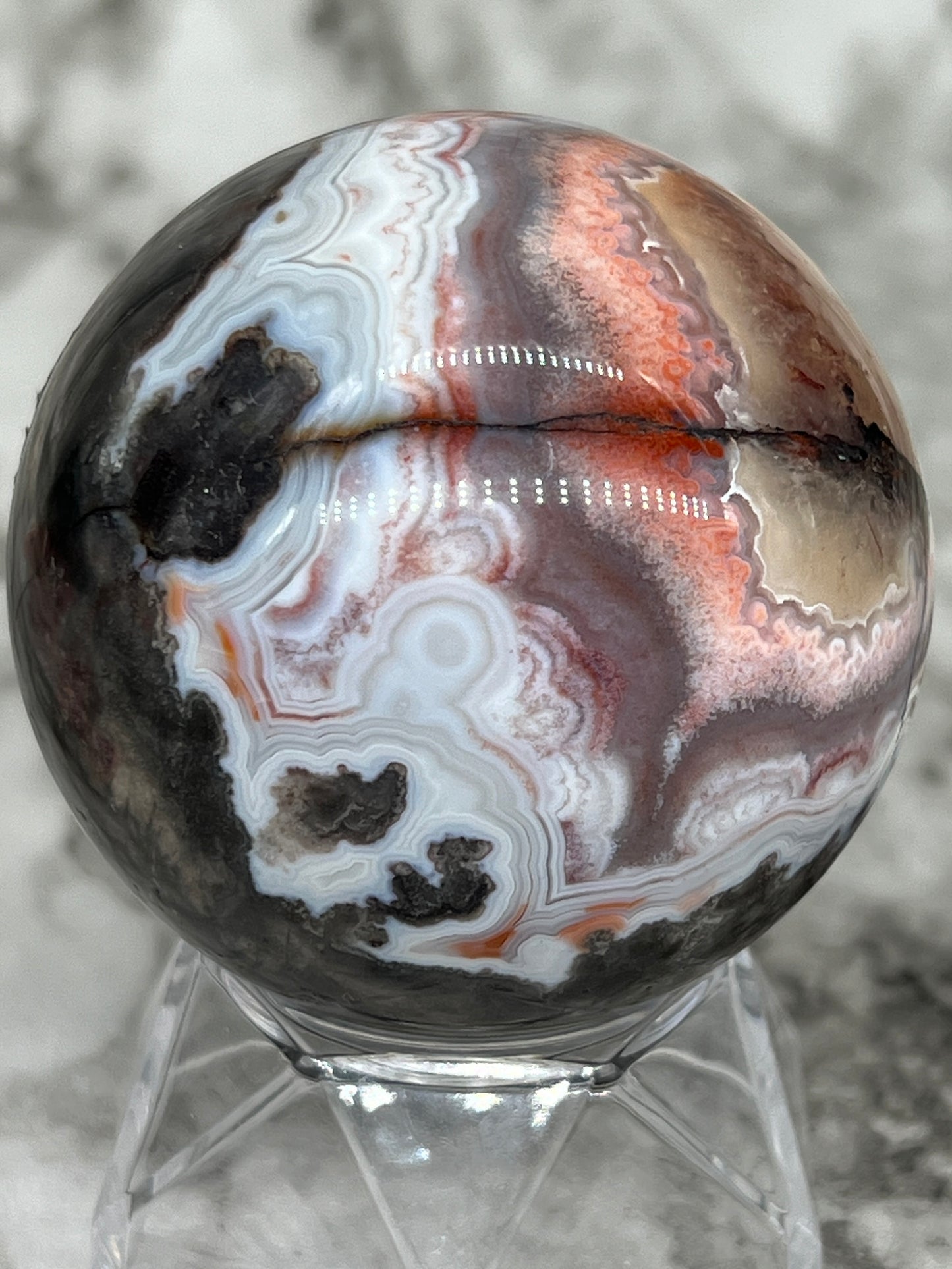 Mexico Crazy Lace Agate Sphere