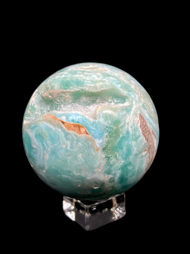 Blue Aragonite & Smithsonite Sphere