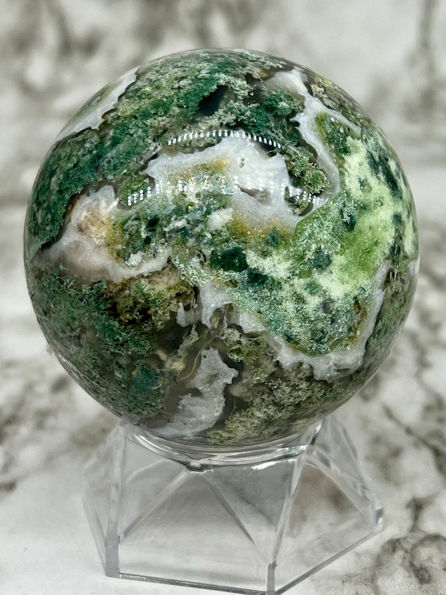 Moss Agate Sphere