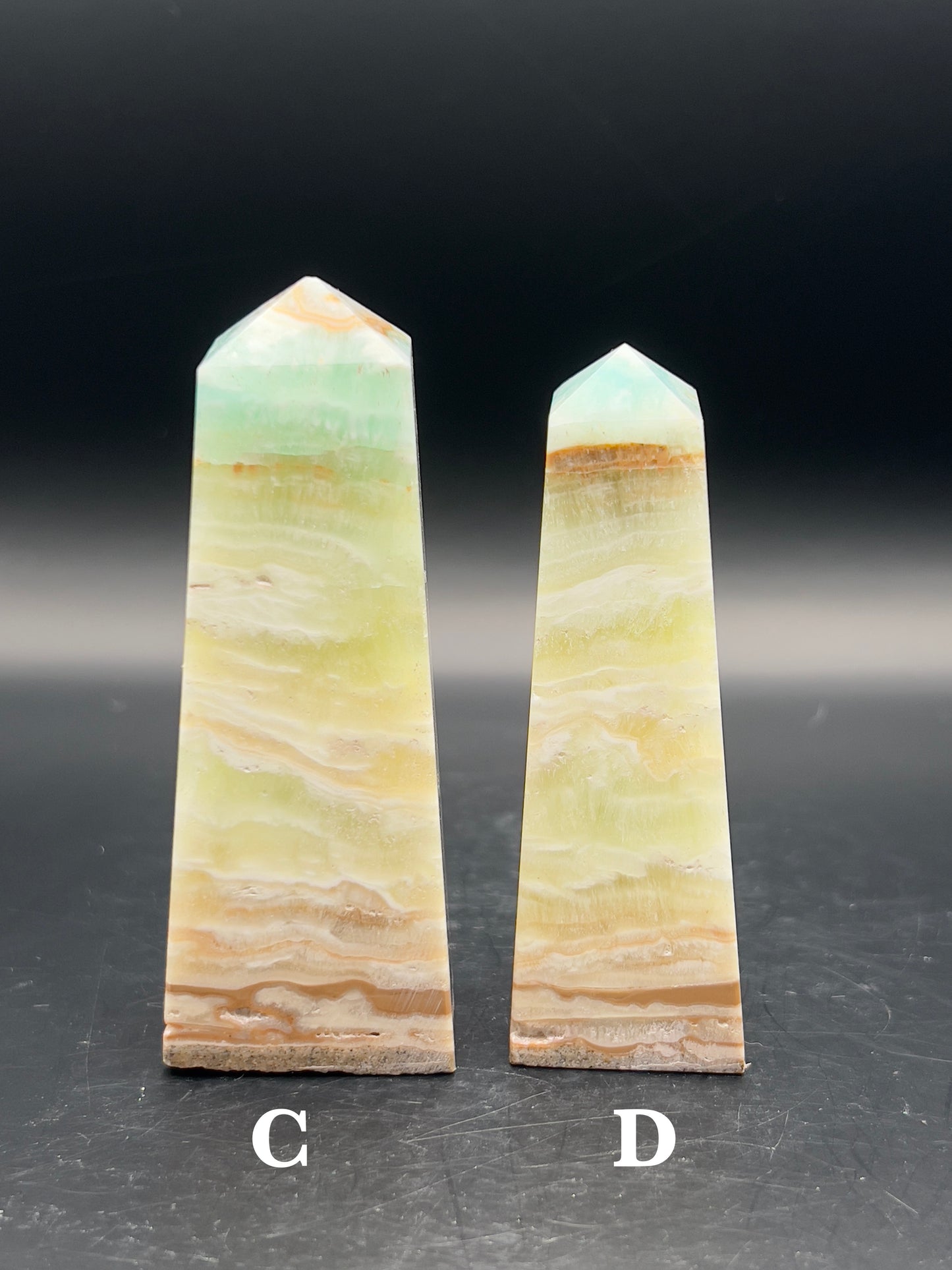 Caribbean & Lemon Calcite Tower