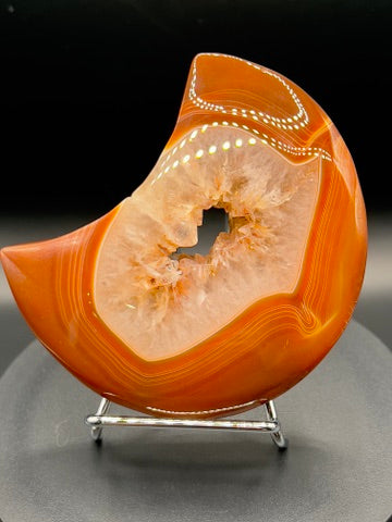 Carnelian Moon Carving