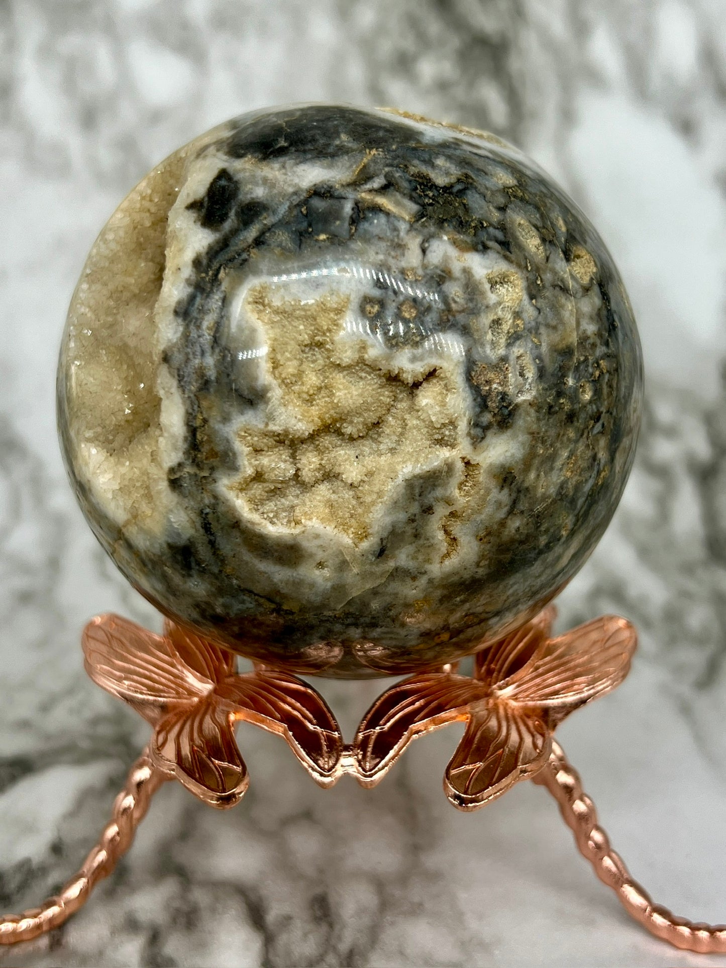 Sphalerite Druzy Sphere