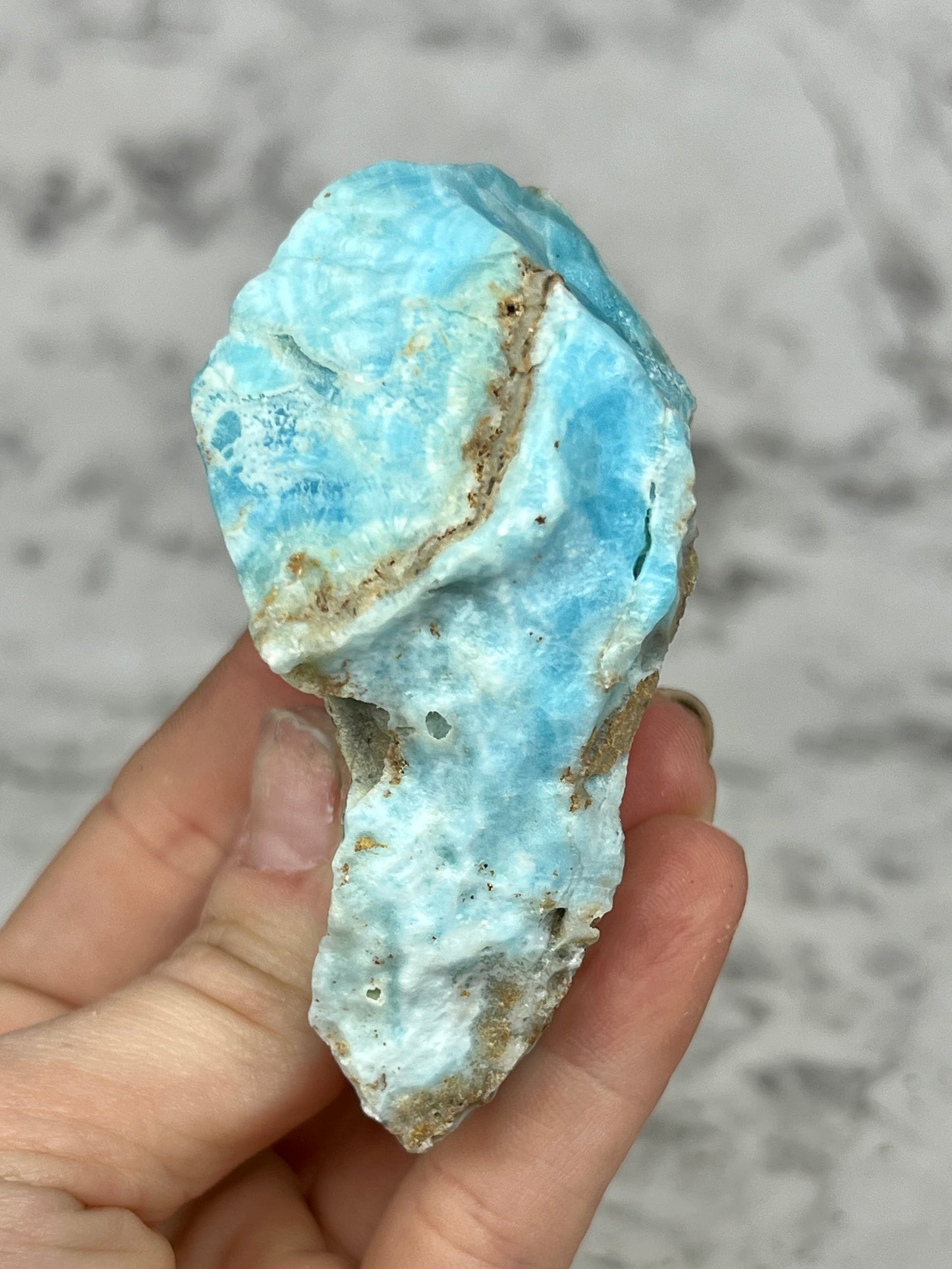 Blue Aragonite Specimen