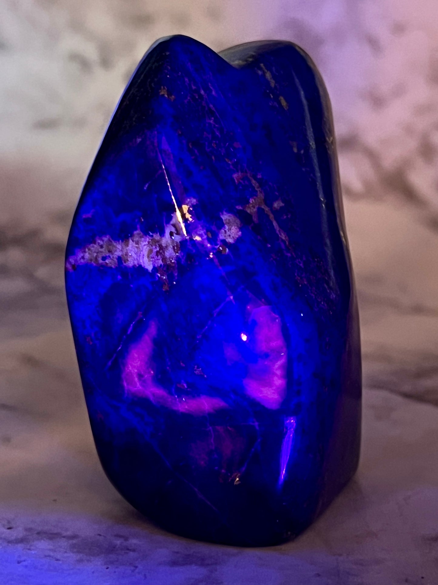 UV-Reactive Lapis Freeform