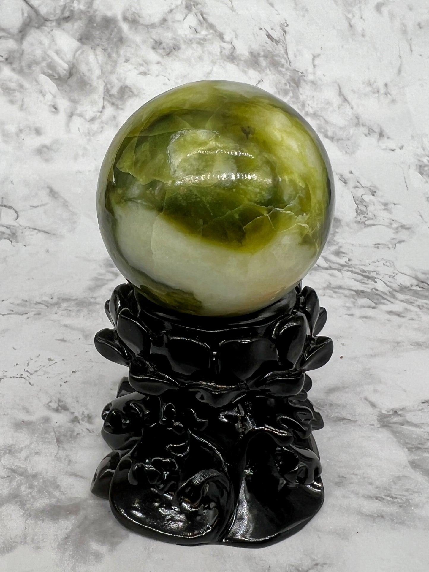 Rutile Serpentine Sphere