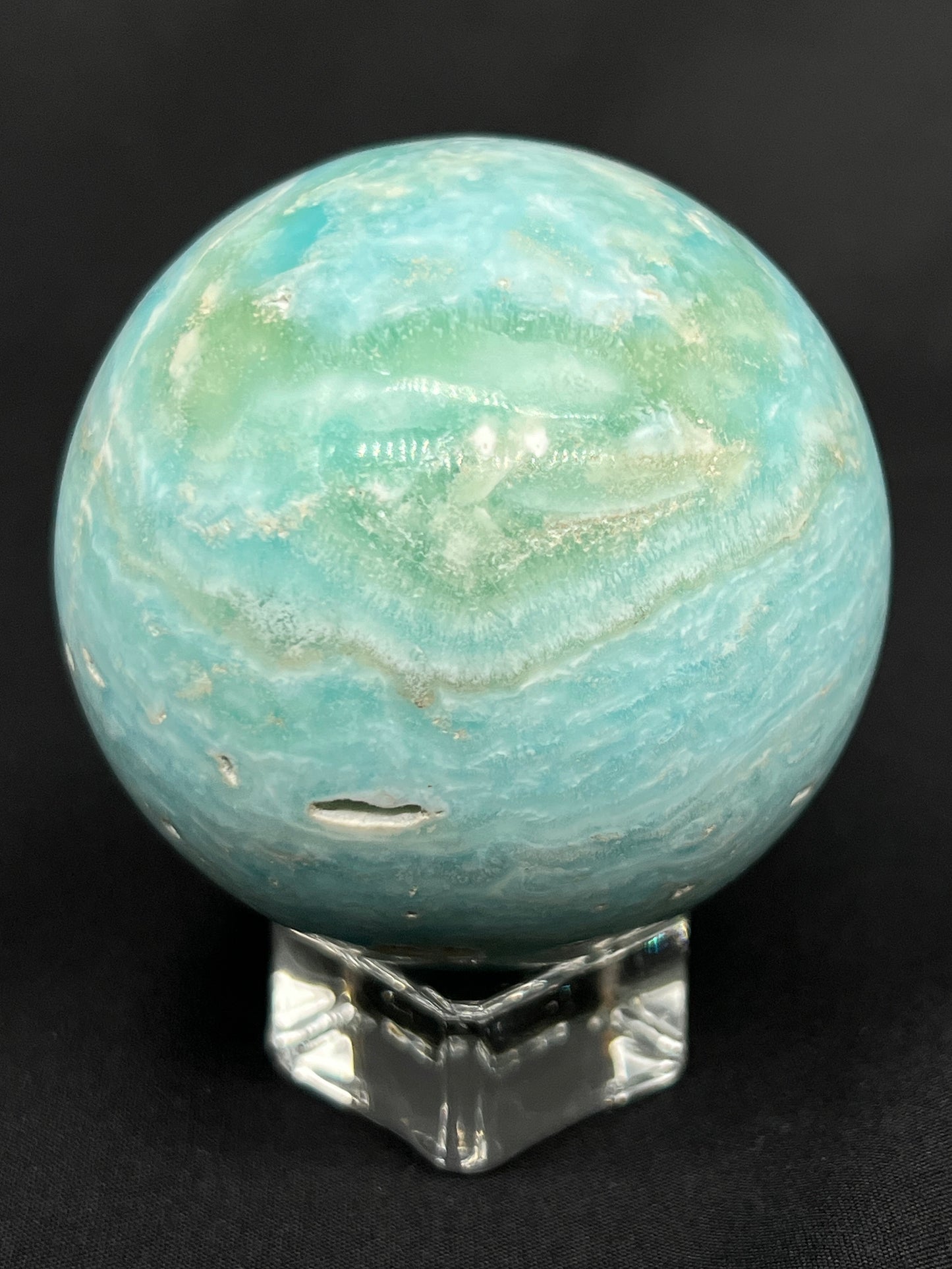 Blue Aragonite & Smithsonite Sphere