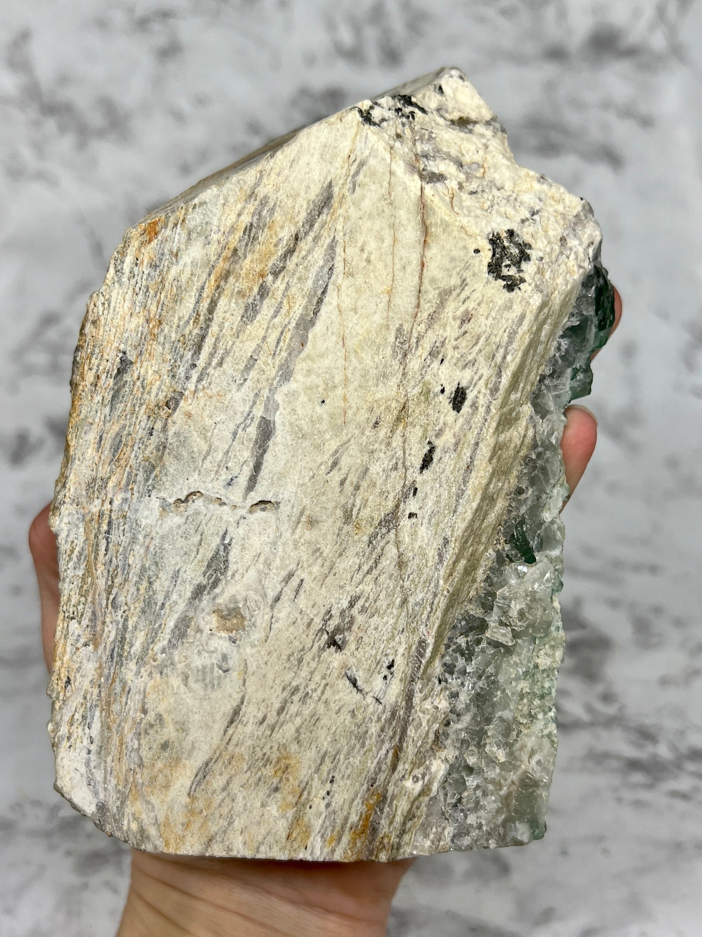 Raw Green Heliofluorite Specimen