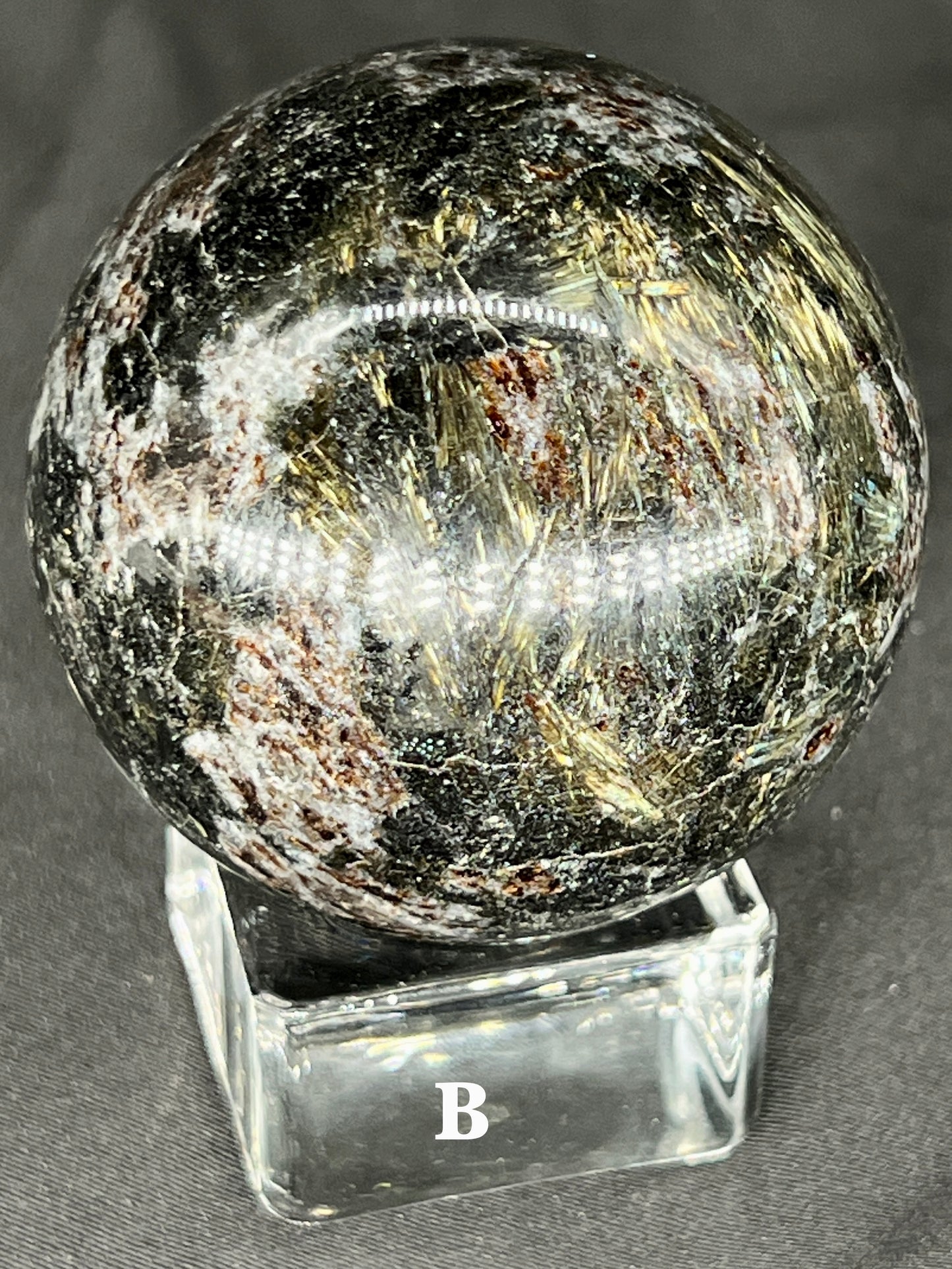 Fireworks Obsidian Sphere