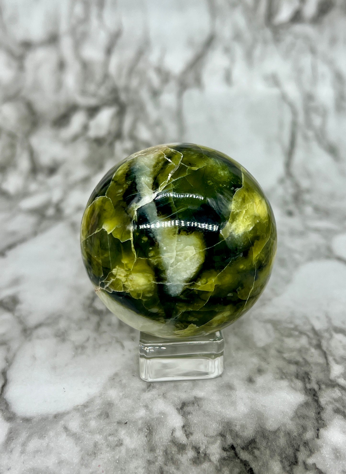 Rutile Serpentine Sphere