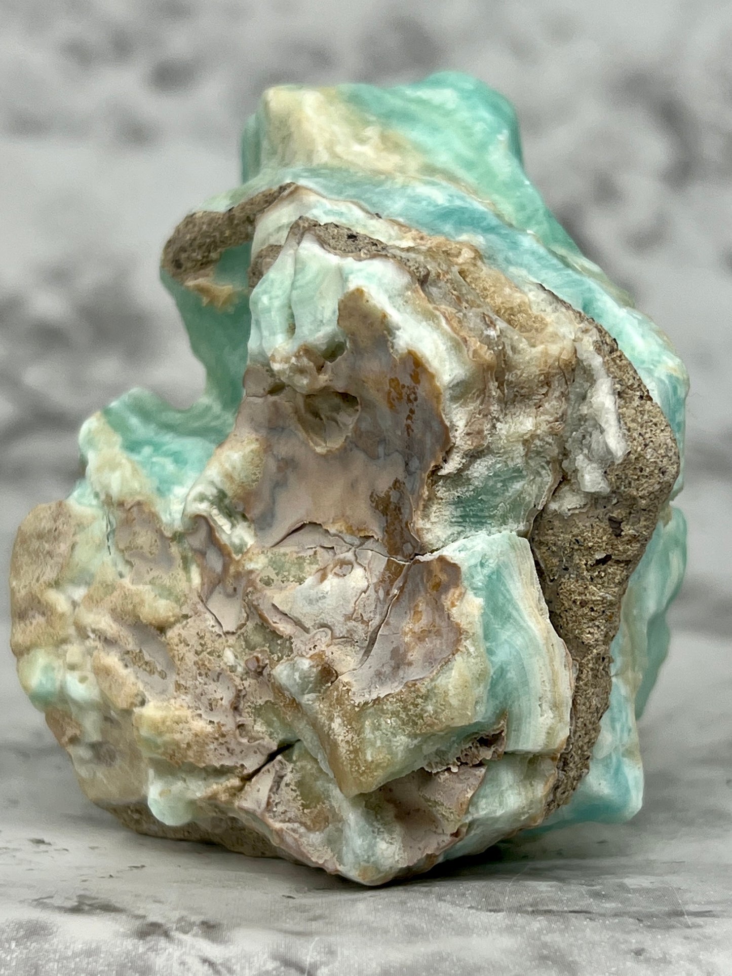 Blue Aragonite Specimen