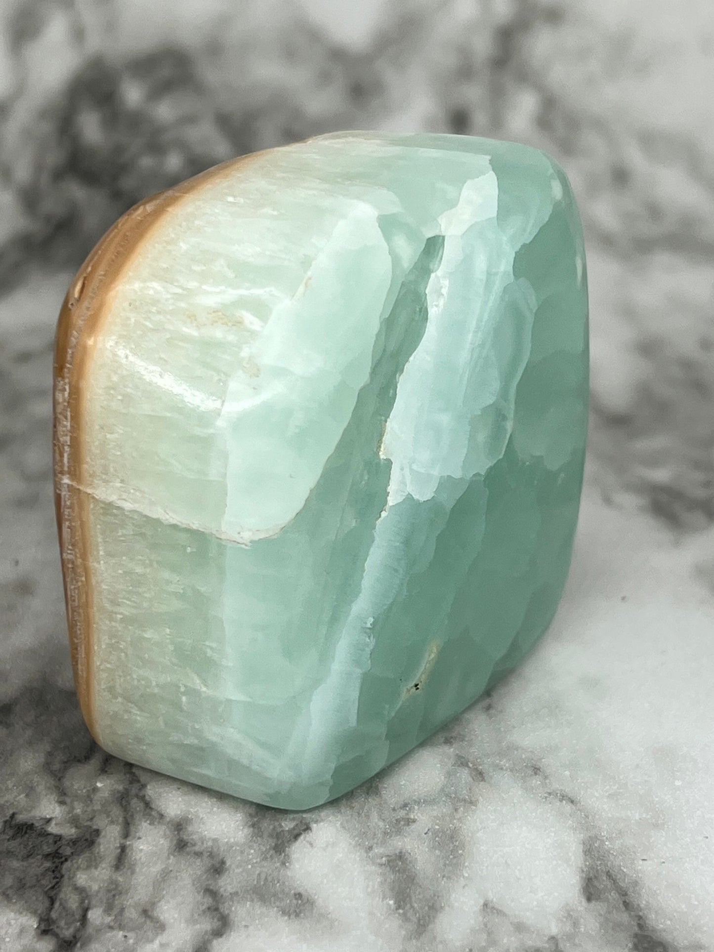 Aqua Caribbean Calcite Freeform