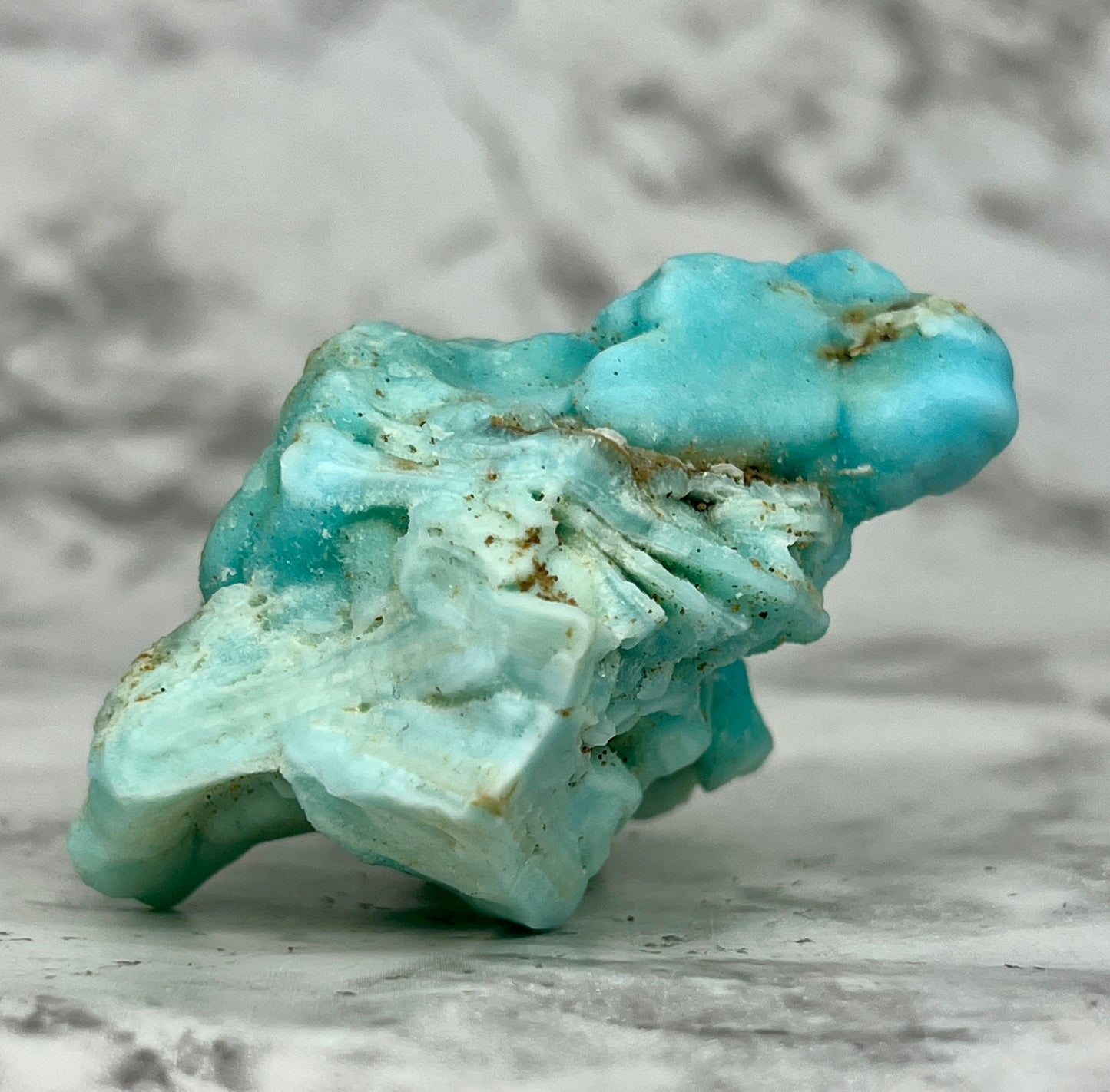 Blue Aragonite Unique Specimen