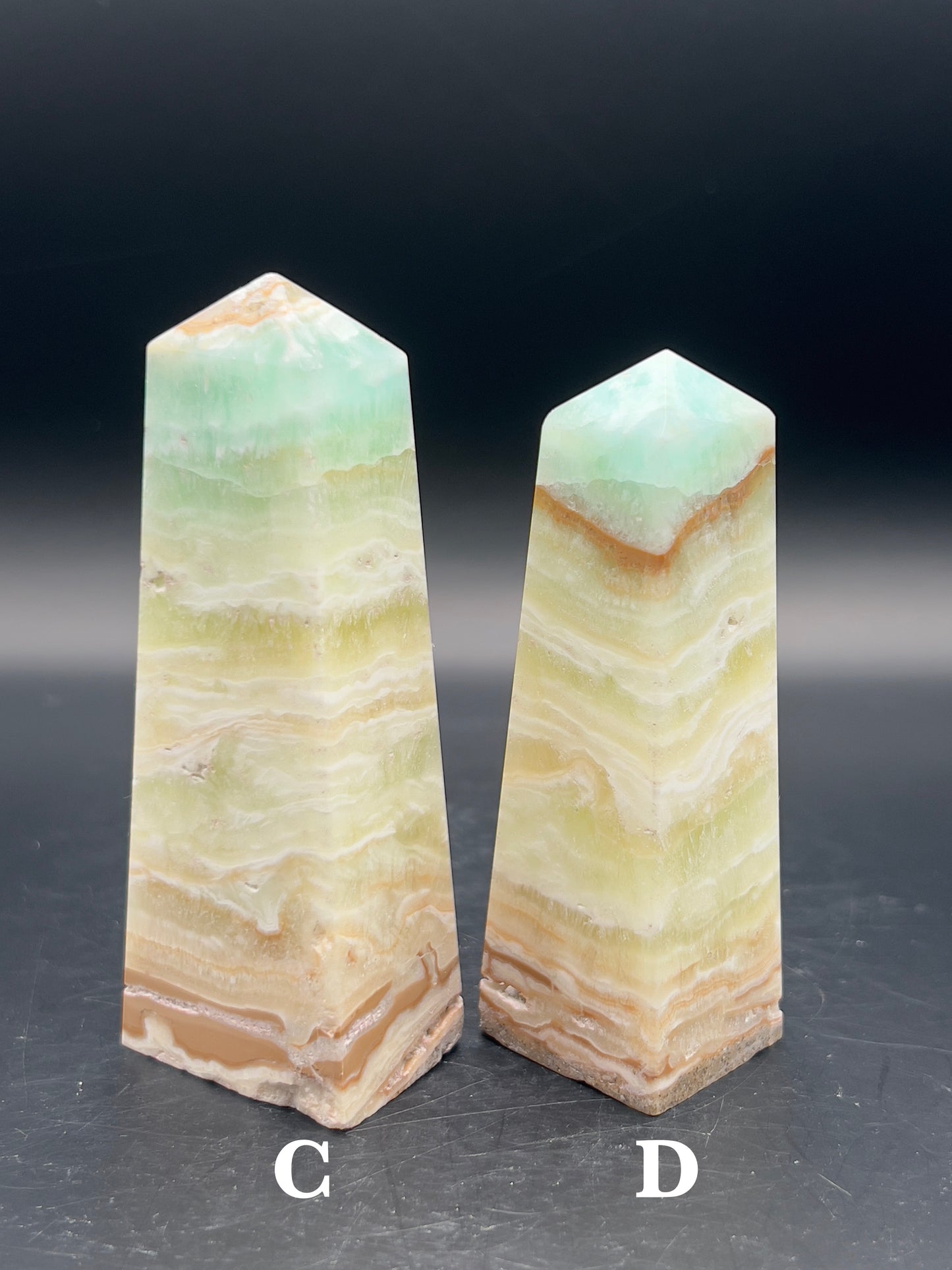Caribbean & Lemon Calcite Tower