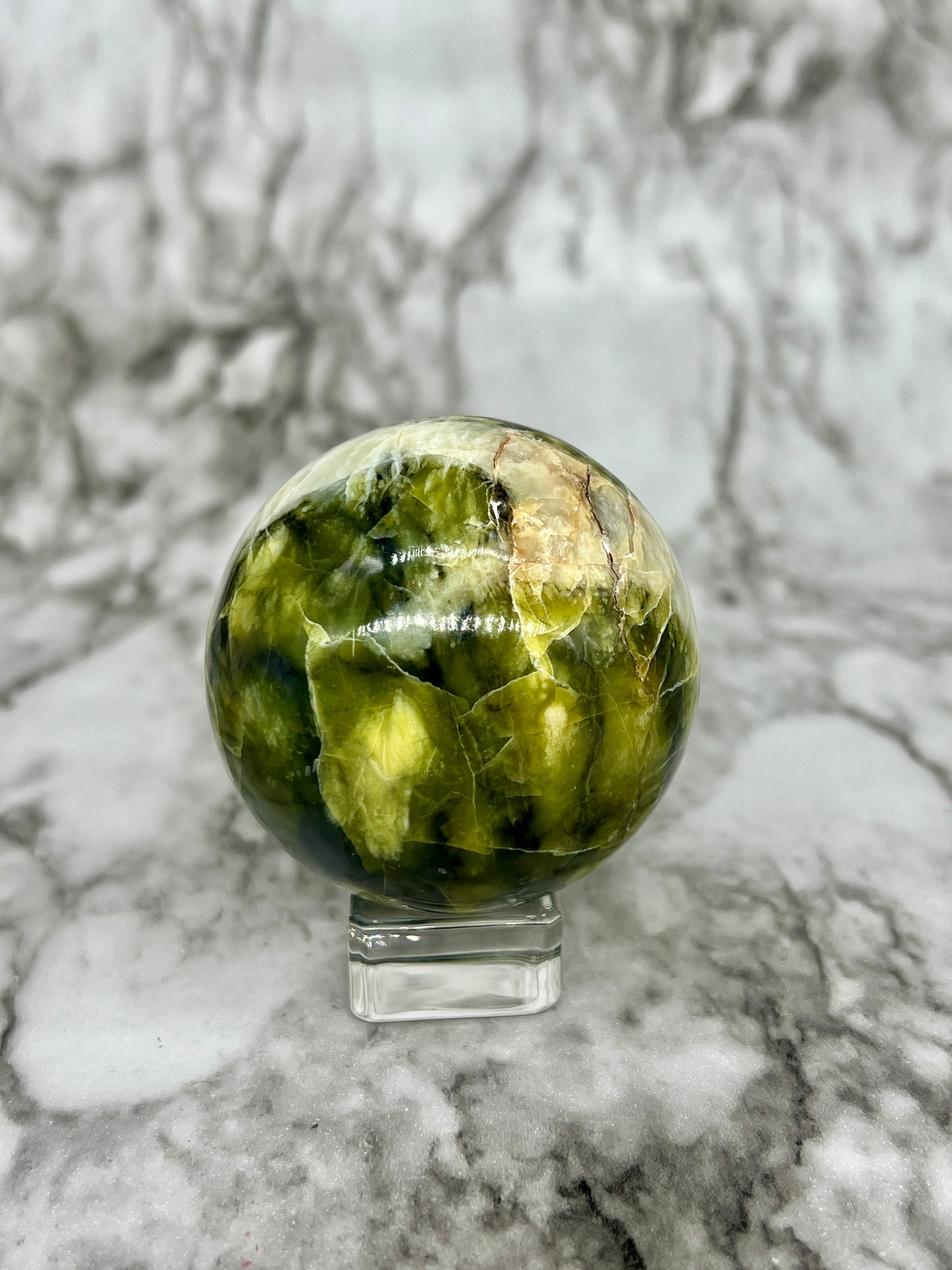 Rutile Serpentine Sphere