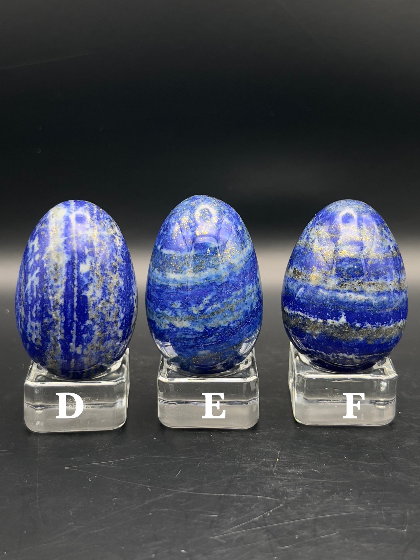 High Quality UV-Reactive Lapis Egg Carving