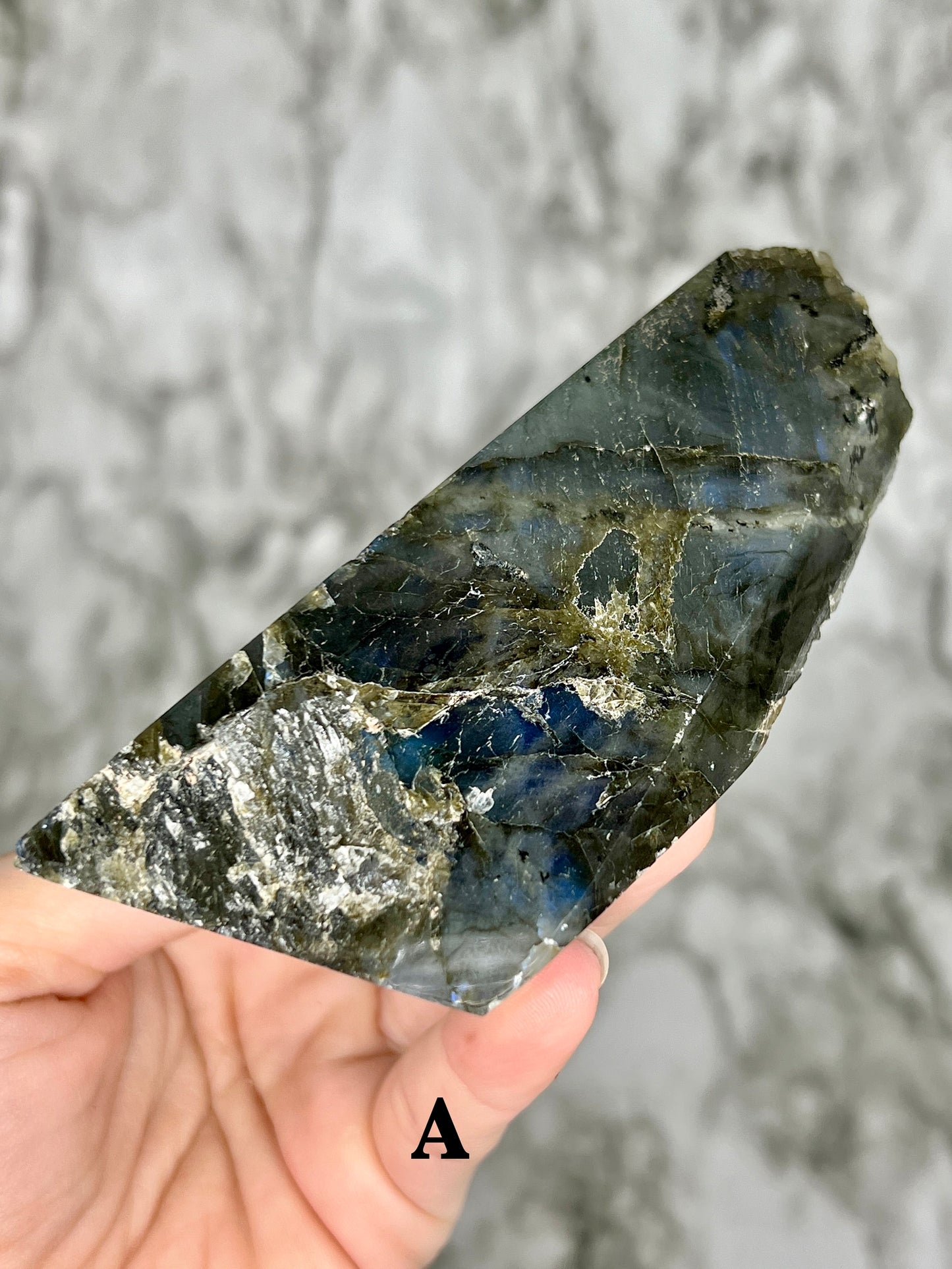 Labradorite Rough & Polished Freeform