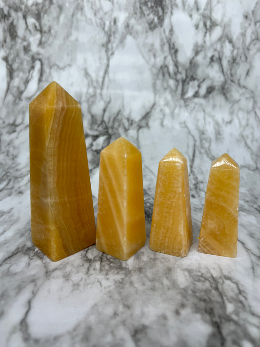 Orange Calcite Tower