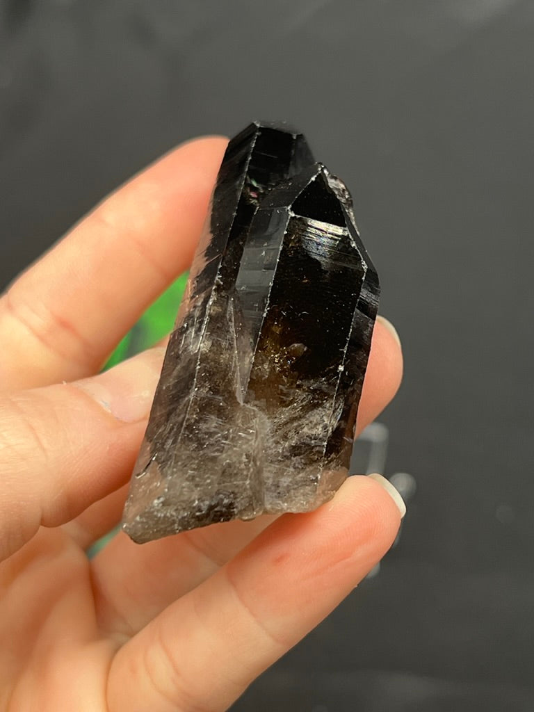 Smokey Quartz Specimen with Rainbow Inclusions