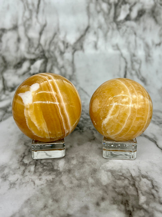 Orange Calcite Sphere