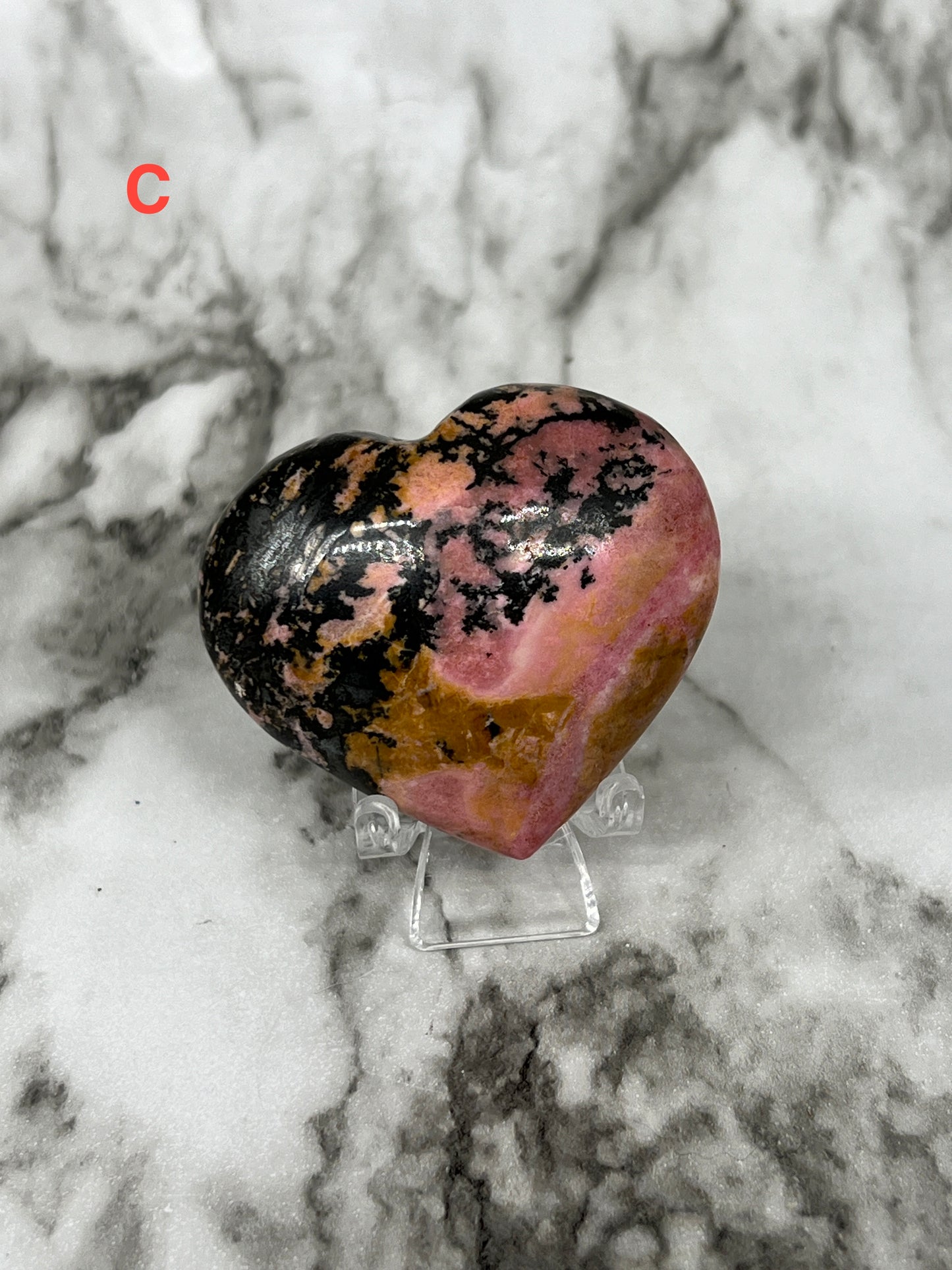 Rhodonite Heart