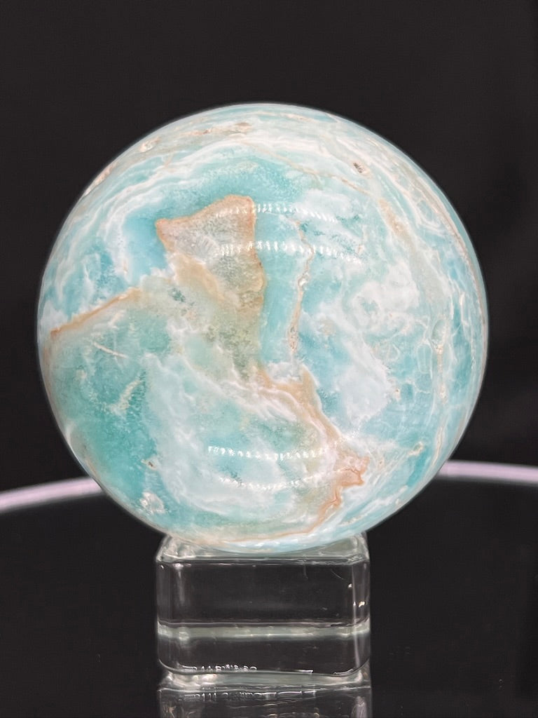 Blue Aragonite Sphere