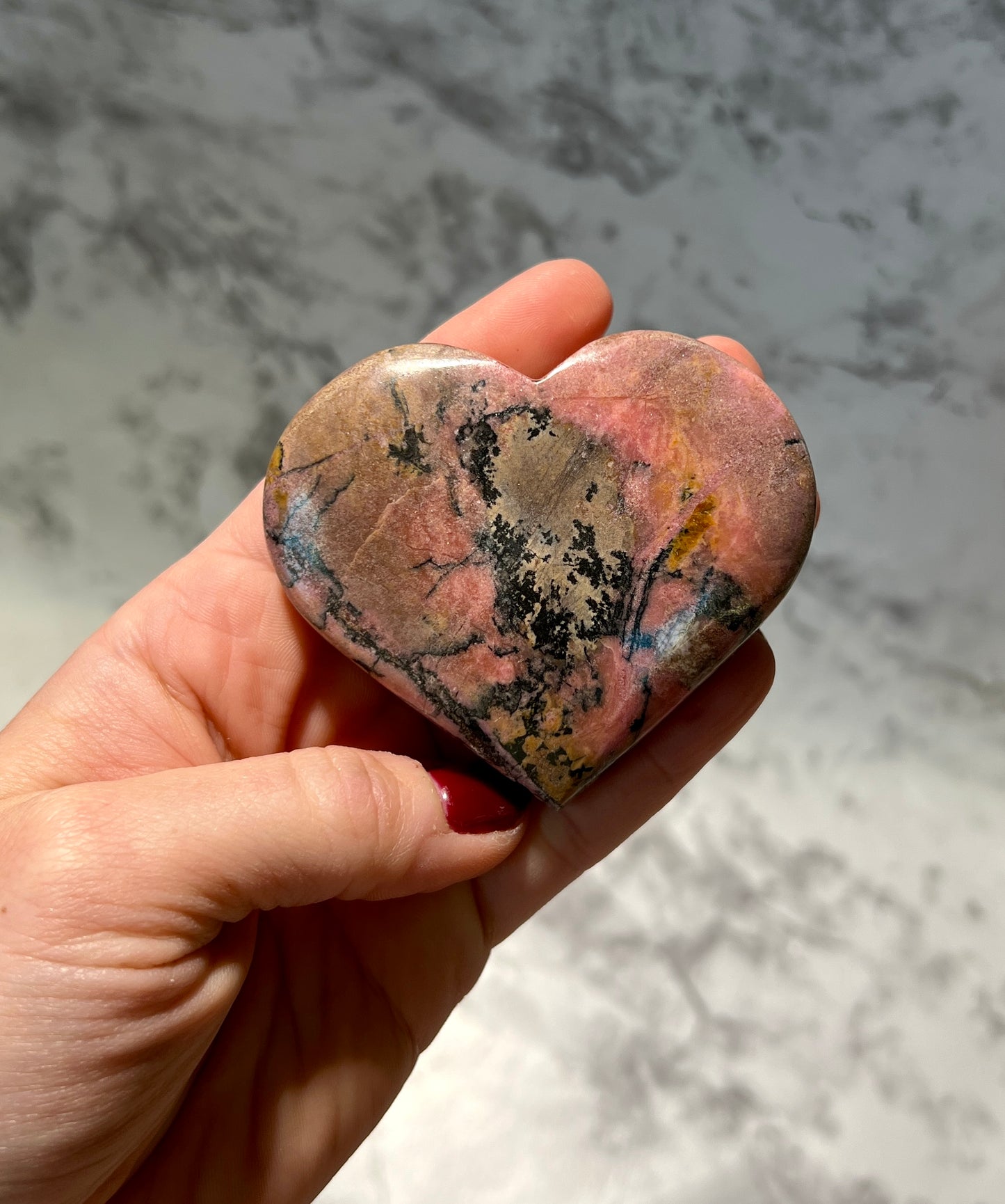 Rhodonite Heart