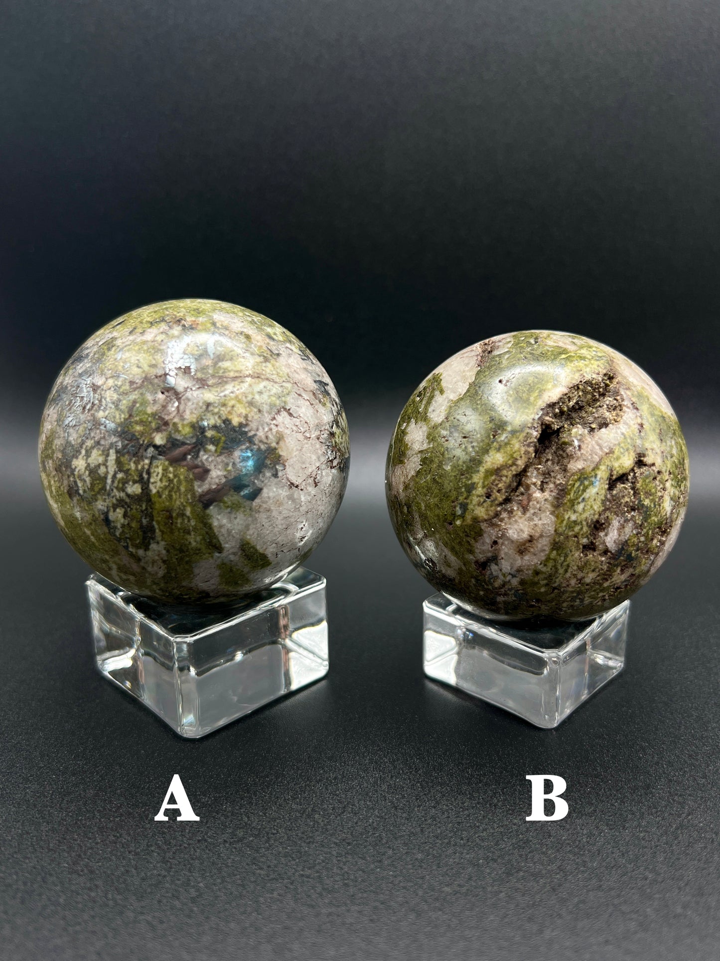 Epidote & Quartz Sphere