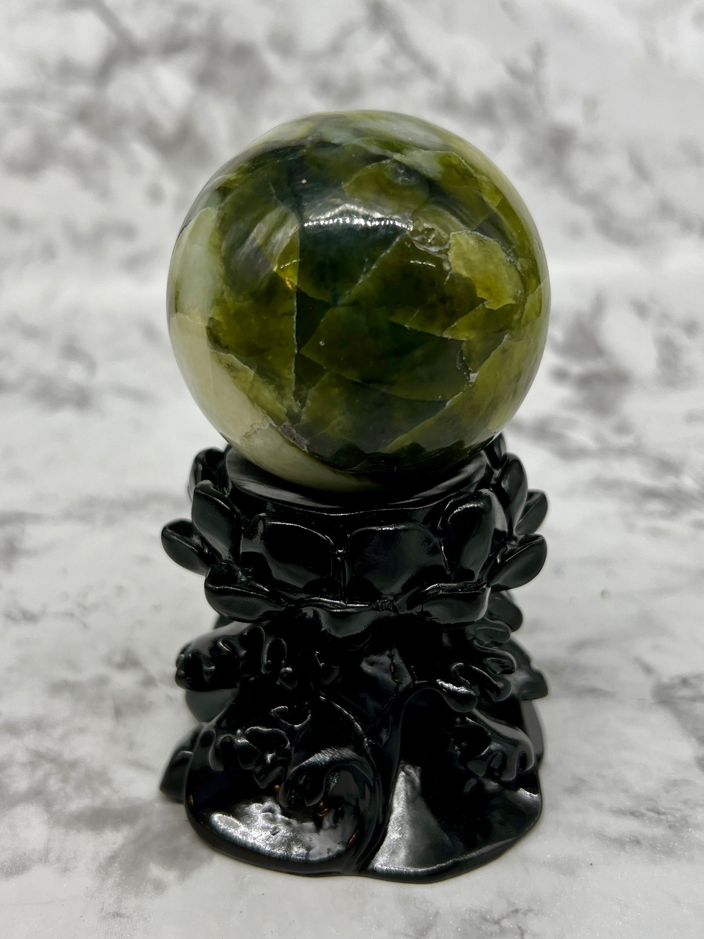 Rutile Serpentine Sphere